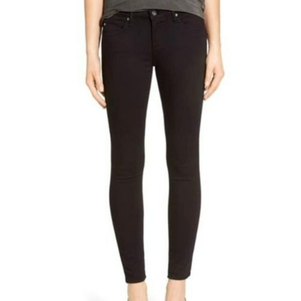 AG‎ Adriano Goldschmied Women's Black The Legging Super Skinny Fit Jeans Size 30 - Picture 2 of 10